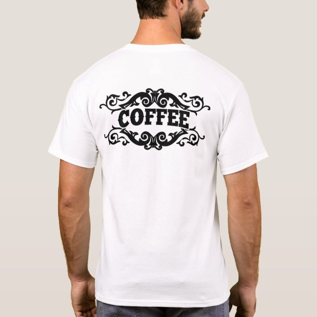 Old school kaffedesign t shirt (Baksida)