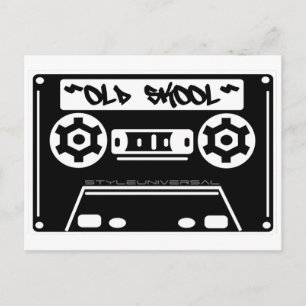 old school-kort vykort
