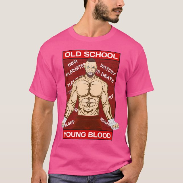 Old school Mma Warrior T Shirt (Framsida)