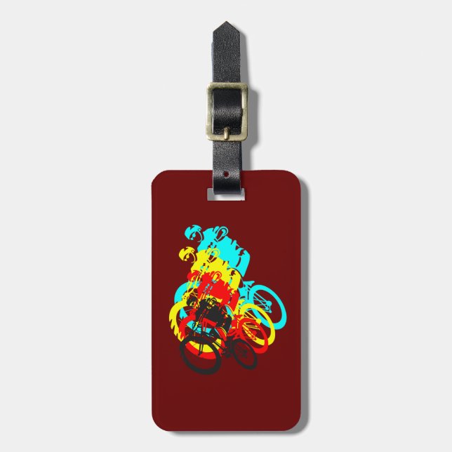 Old school MTB / Cykelhjul för provcykel Bagagebricka (Vertikal Framsida)