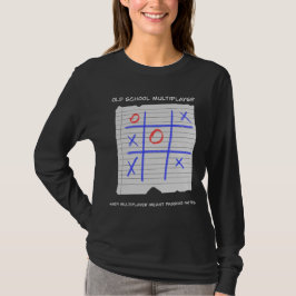 Old School Multiplayer Tic Tac Toe Nostalgic T Shirt