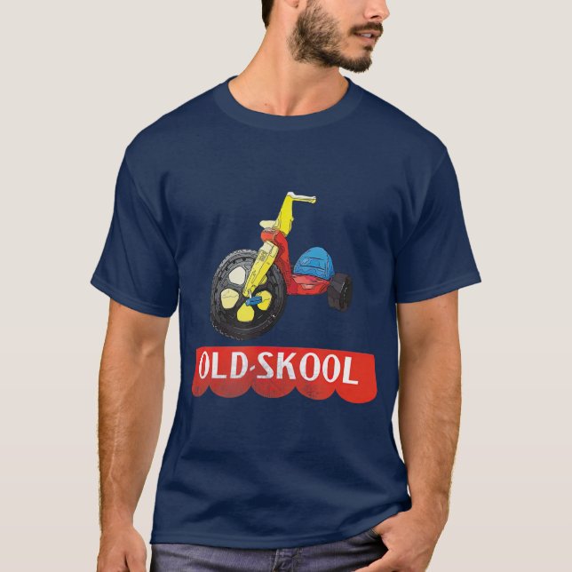 Old school Old Skool Tricle Bike Trike Leksak T Shirt (Framsida)
