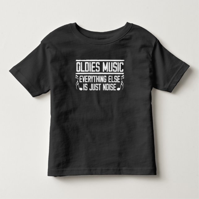Old school Oldies Music Älskare 90s 80s Musiker T Shirt (Framsida)