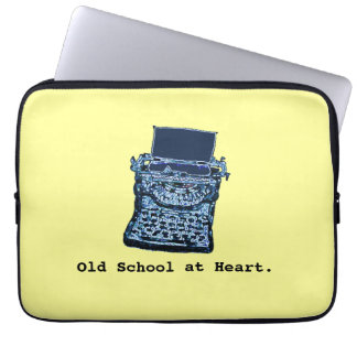 Old school på hjärtasleeven laptop fodral