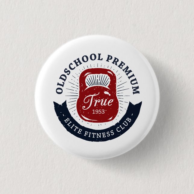 Old School Premium True 1953 Elit Fitnessklubb Knapp (Framsida)
