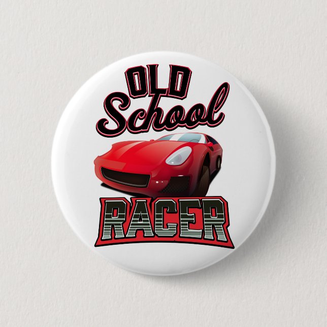 Old school Racer Logotyp Knapp (Framsida)