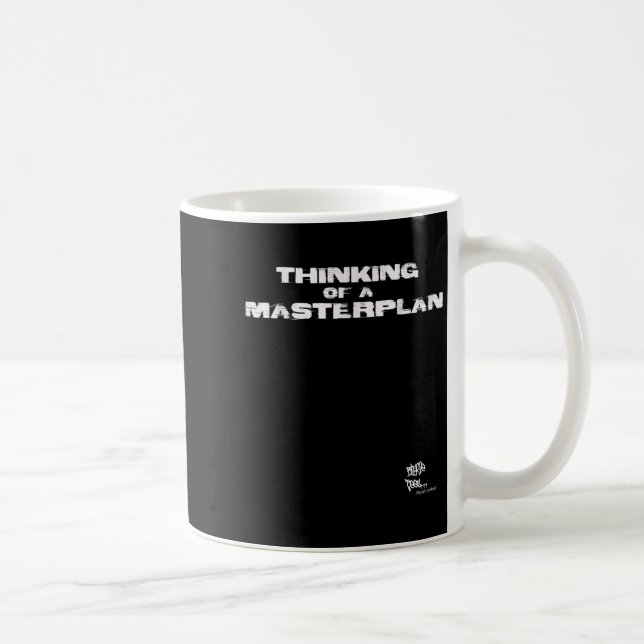 Old school Rap Hip hop Merch Masterplan Citat 80 s Kaffemugg (Höger)