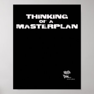 Old school Rap Hip hop Merch Masterplan Citat 80 s Poster