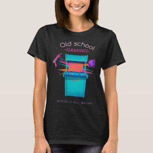 Old school-reflexstyrenheter och spelarkader t shirt