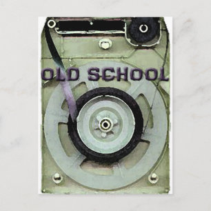 old school Retro 8-spårkassettband Vykort