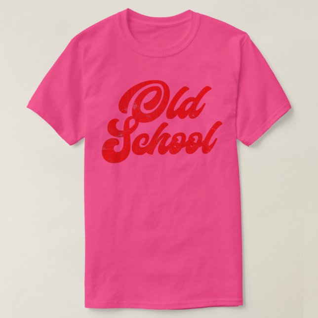 OLD SCHOOL Retro Stil originalutformning T Shirt (Design framsida)