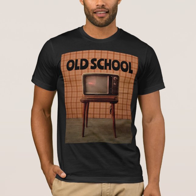 OLD SCHOOL RETRO TV BIRTHDAY T-Shirts (Framsida)