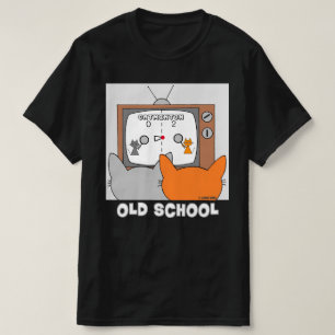 OLD SCHOOL Retro-videospelskattor är besynnerliga T Shirt