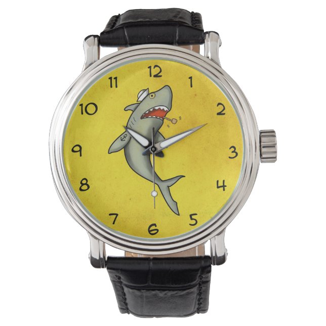 Old school Sailor Shark Armbandsur (Framsida)