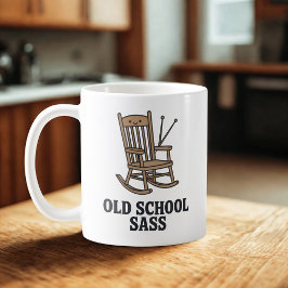Old School Sass | Sassy Grandparent Humor   Kaffemugg