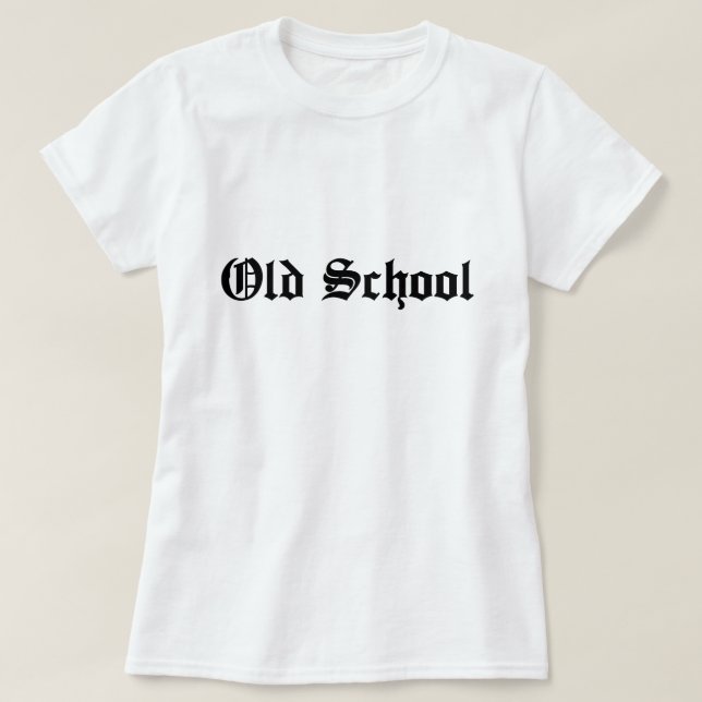 Old school Shirt, gammal engelsk T-shirt (Design framsida)