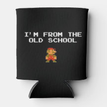 old school-spel kan koozie