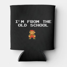 old school-spel kan koozie