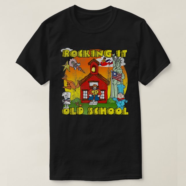 Old school Sten drabbades även av flykt T Shirt (Design framsida)