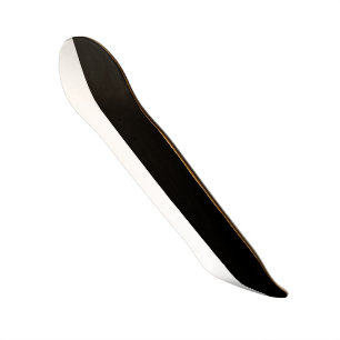 OLD SCHOOL SVART OCH VITTT DÄCK SKATEBOARD BRÄDA 21,6 CM