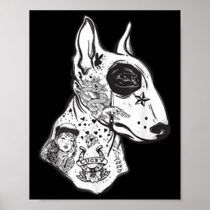 Old school Tattoo Hund Lov Poster