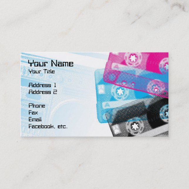 Old school tejpar, och bang boxas profilerar kort (Framsida)