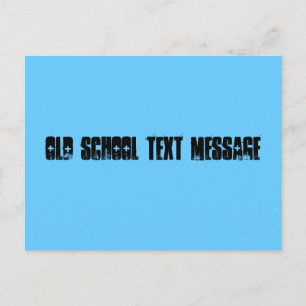 Old school textmeddelande vykort
