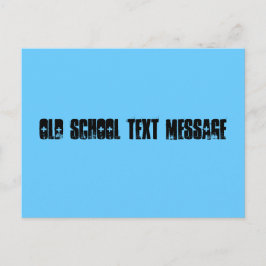 Old school textmeddelande vykort