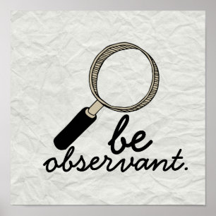 Old school "Var observant" Poster
