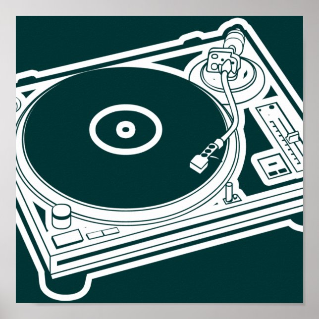 Old school Vax / Turntable Poster (Framsidan)