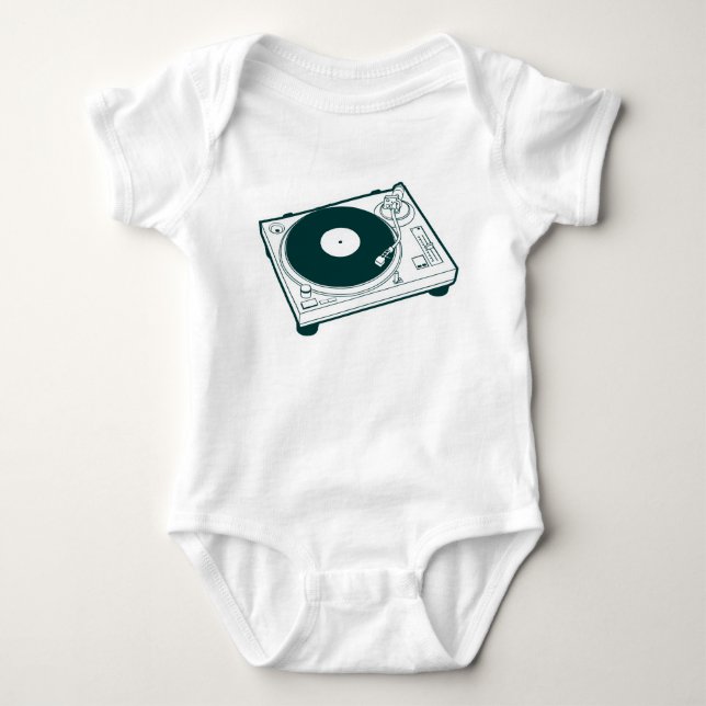 old school Vax / Turntable Tee (Framsida)