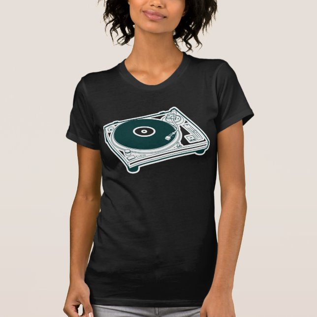old school Vax / Turntable Tee Shirt (Framsida)
