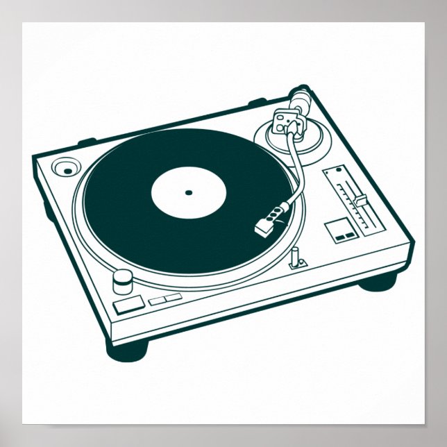 Old school Vax (vinyl), flyttbar Poster (Framsidan)