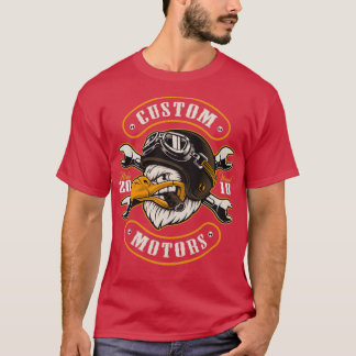 Old School Vintage Hot Rod Custom Motors Eagle T Shirt