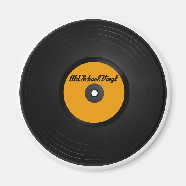 Old school vinylkylmagnet magnet (Framsidan)