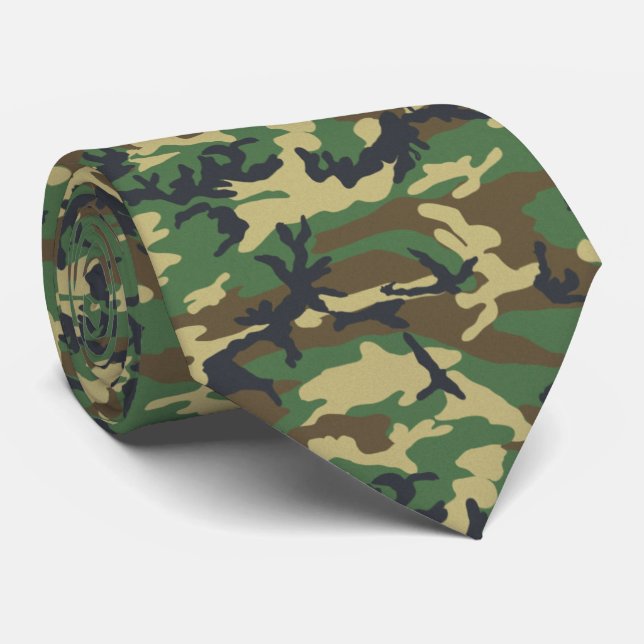 Old school Woodland Camo Tie Slips (Rullad)