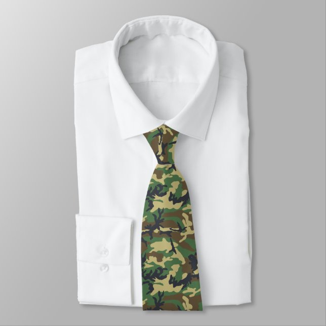 Old school Woodland Camo Tie Slips (Bunden)