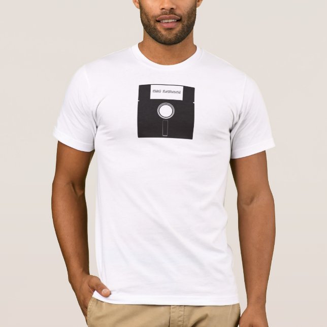 Old schooldiskettdiskett t-shirt (Framsida)