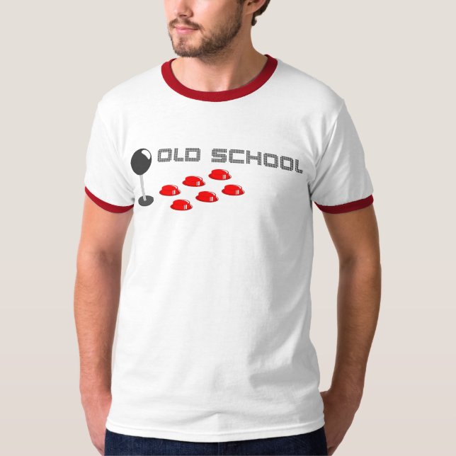 Old schooldobbel t shirt (Framsida)