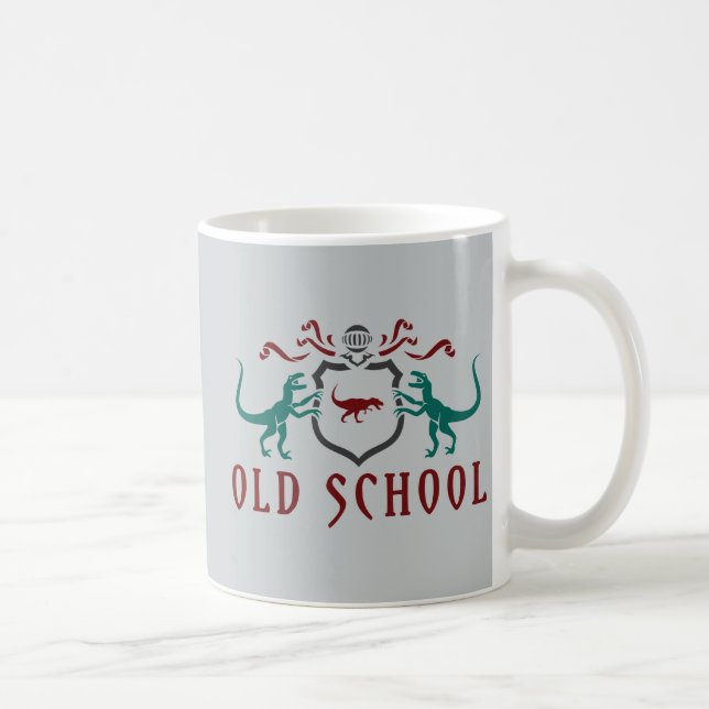 Old schoolfärgDinosaur Kaffemugg (Höger)