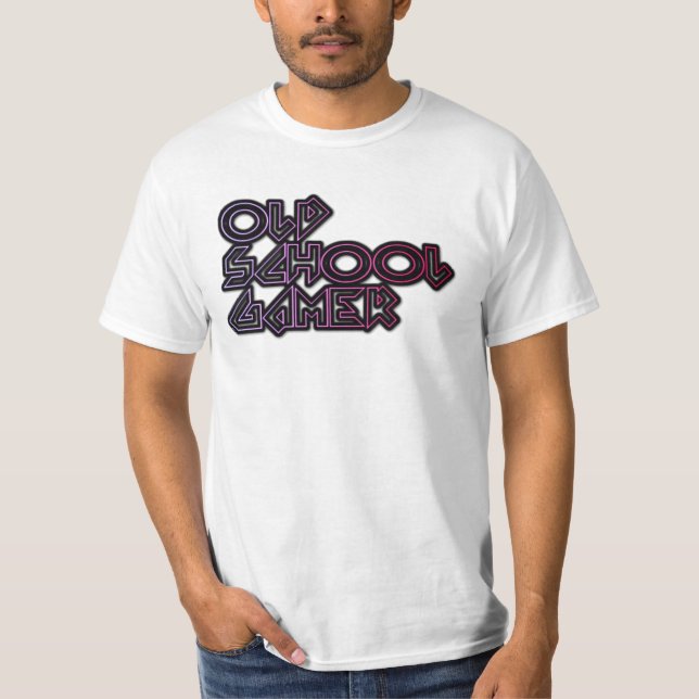 Old schoolGamerskjorta T-shirt (Framsida)
