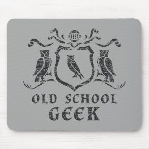 Old schoolGeekuggla Mousepad Musmatta