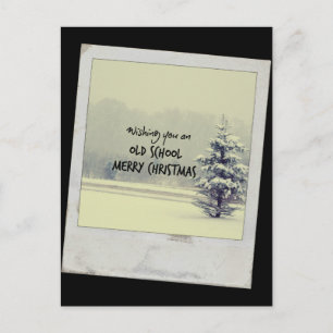 Old schoolgod jul helg vykort