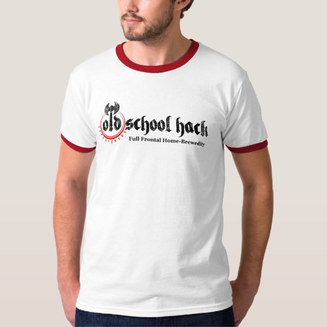 Old schoolhackaT-tröja Tröja (Framsida)
