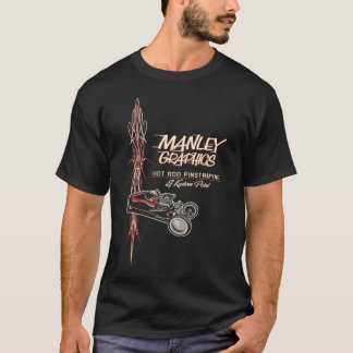 Old schoolhot rodPinstriping skjorta Tee