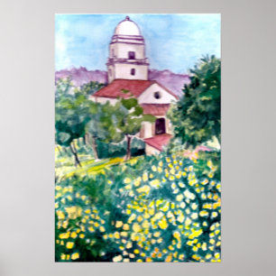 "OLD SCHOOLHOUSE" CANVAS POSTER AV H DAVIDSOHN