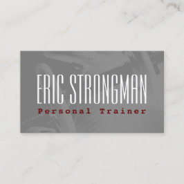 Old schoolidrottshallen täcker konditionstil visitkort