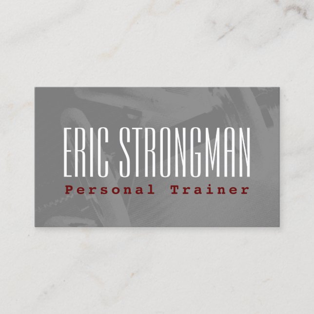 Old schoolidrottshallen täcker konditionstil visitkort (Framsida)