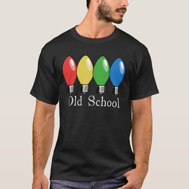 Old schooljulgranljus t shirt (Framsida)