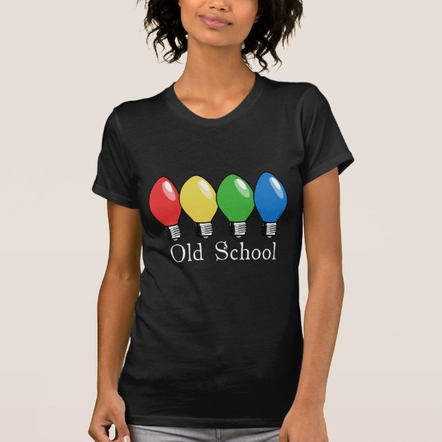 Old schooljulgranljus tee (Framsida)